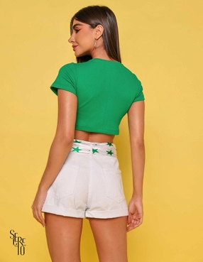 Shorts Baggy Valentina Off White